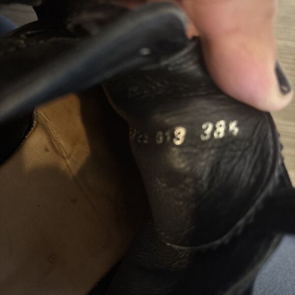 Fratelli Rossetti Women’s Black  Leather  Suede Loafer Size 38.5 (7.5) MSRP $300 - Picture 11 of 16